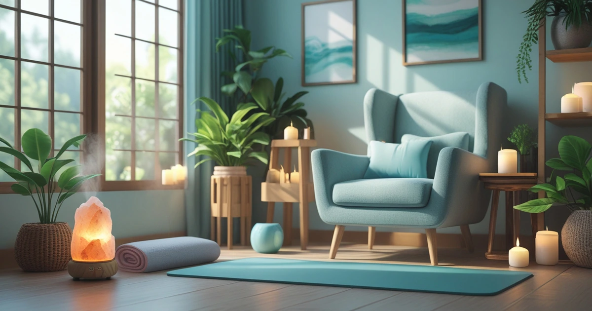 The wellness room is the home that concentrates on physical, mental and emotional well-being. It's a place where people can be free from the chaos and pressures of everyday life and take part in activities that encourage relaxation, self-care, as well as personal development.